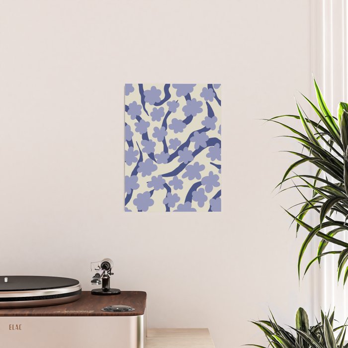 Summer blue Floral Poster Gallery Image 2