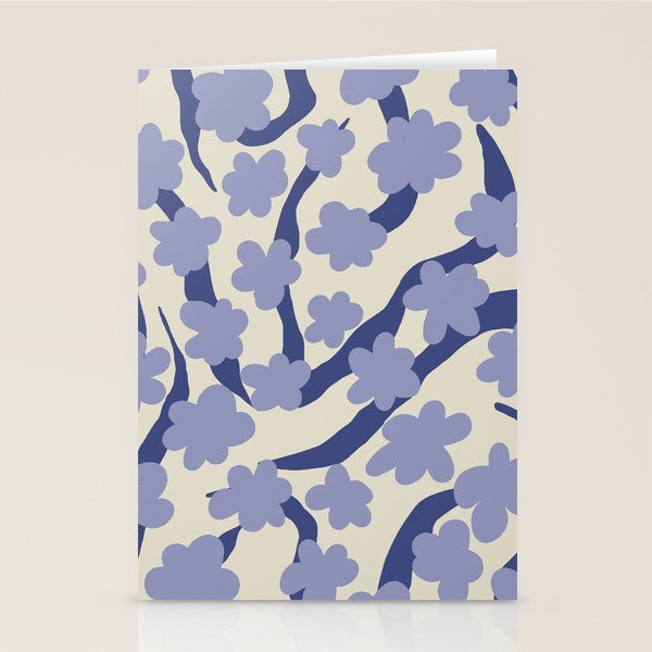 Summer blue Floral Stationery Card Gallery Image 2