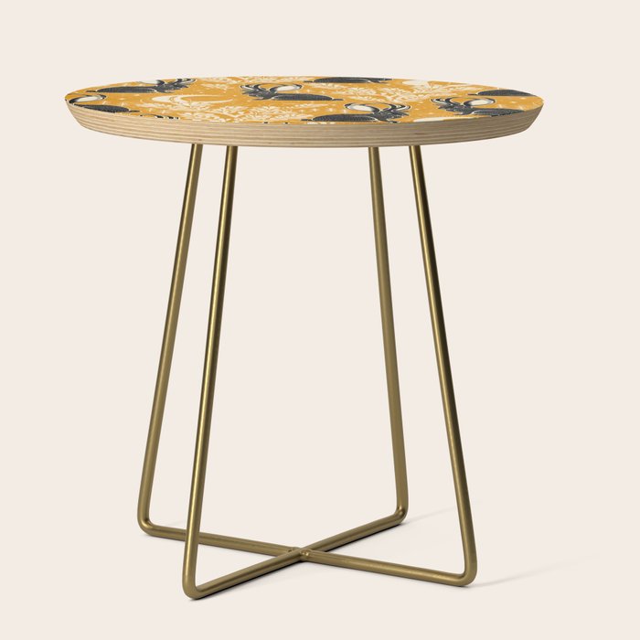 Jackalope - marigold and black  Side Table Gallery Image 1
