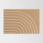 Minimal Arch XLVIII Peach Orange Modern Geometric Lines Rug Gallery Image 2