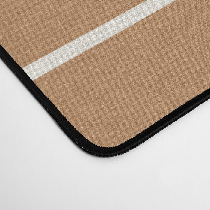 Minimal Arch XLVIII Peach Orange Modern Geometric Lines Desk Mat Gallery Image 4