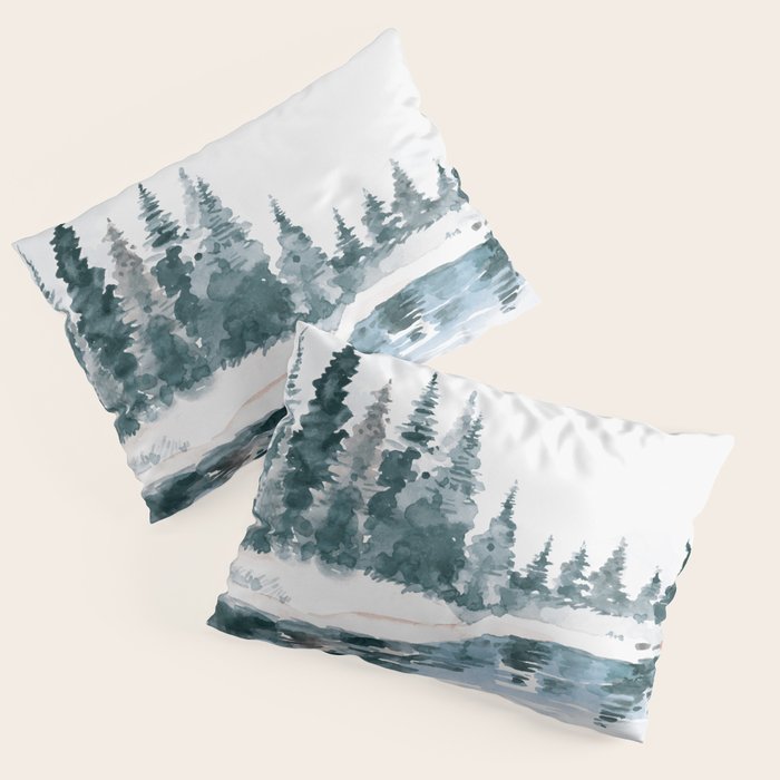 Mountain River Pillow Sham Gallery Image 1