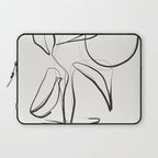 Abstract line art Plant Laptop Sleeve Gallery Image 1