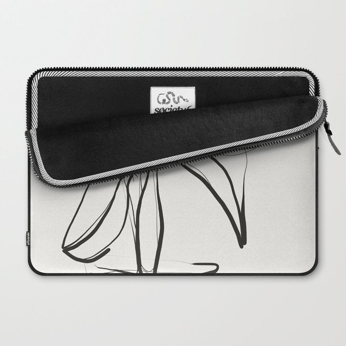 Abstract line art Plant Laptop Sleeve Gallery Image 2