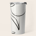 Abstract line art Plant Travel Mug Gallery Image 2