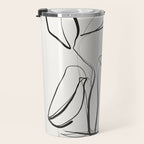 Abstract line art Plant Travel Mug Gallery Image 3