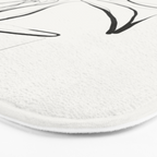 Abstract line art Plant Bath Mat Gallery Image 3