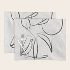 Abstract line art Plant Placemat Gallery Image 1
