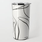 Abstract line art Plant Travel Mug Gallery Image 1