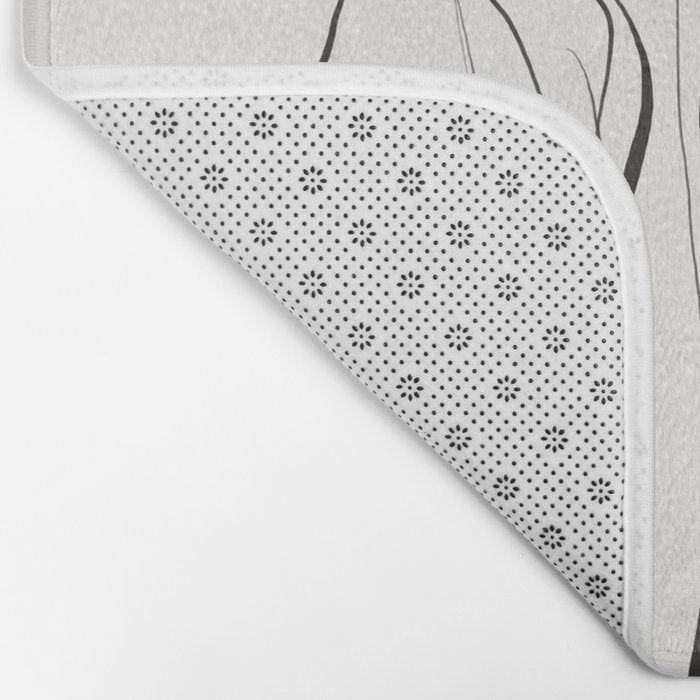 Abstract line art Plant Bath Mat Gallery Image 2