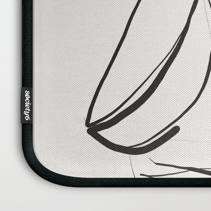Abstract line art Plant Laptop Sleeve Gallery Image 3