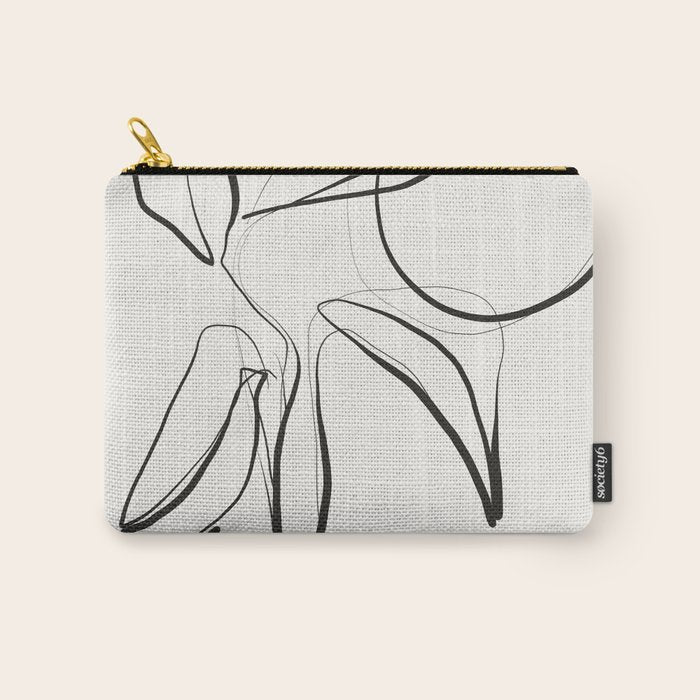 Abstract line art Plant Carry All Pouch Gallery Image 1