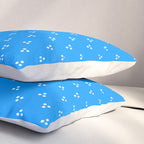 White Dots Pattern On Blue Pillow Sham Gallery Image 3