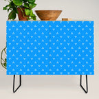 White Dots Pattern On Blue Credenza Gallery Image 2