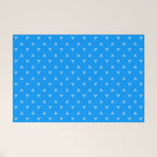 White Dots Pattern On Blue Welcome Mat Gallery Image 1