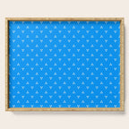 White Dots Pattern On Blue Serving Tray Gallery Image 1