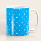 White Dots Pattern On Blue Coffee Mug Gallery Image 1