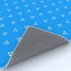 White Dots Pattern On Blue Rug Gallery Image 4