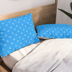 White Dots Pattern On Blue Pillow Sham Gallery Image 2
