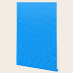 White Dots Pattern On Blue Wallpaper Gallery Image 2