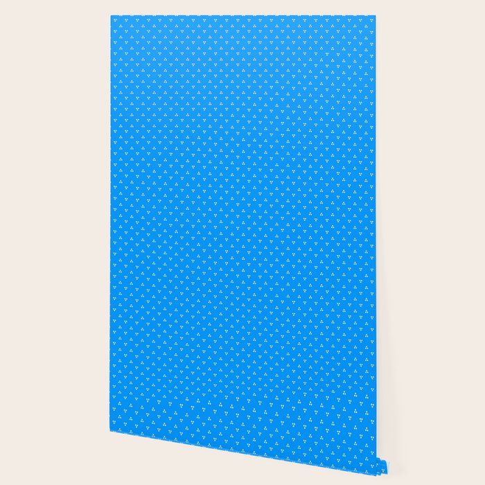 White Dots Pattern On Blue Wallpaper Gallery Image 2