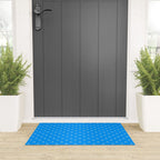 White Dots Pattern On Blue Welcome Mat Gallery Image 3
