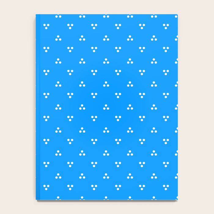 White Dots Pattern On Blue Notebook Gallery Image 4
