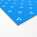 White Dots Pattern On Blue Welcome Mat Gallery Image 2