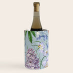 Summer Fruits Botanical Illustration Collage In Blue  Wine Chiller Gallery Image 2
