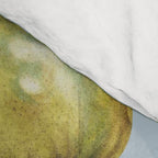 Summer Fruits Botanical Illustration Collage In Blue  Comforter Gallery Image 4