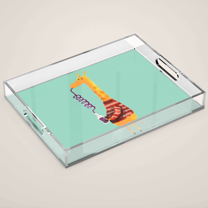 Crazy Straw Acrylic Tray Gallery Image 1