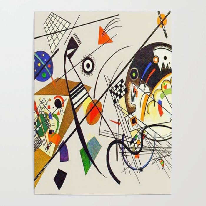 Wassily Kandinsky Transverse Line, No, 01. Poster Gallery Image 1