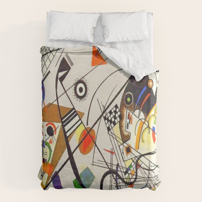 Wassily Kandinsky Transverse Line, No, 01. Duvet Cover Gallery Image 6