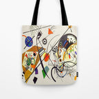 Wassily Kandinsky Transverse Line, No, 01. Tote Bag Gallery Image 1