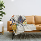 Wassily Kandinsky Transverse Line, No, 01. Throw Blanket Gallery Image 1