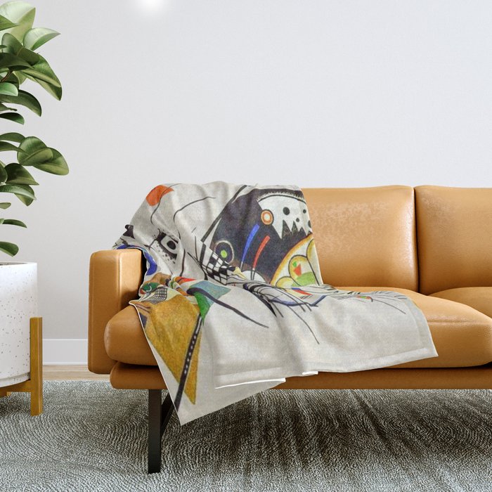 Wassily Kandinsky Transverse Line, No, 01. Throw Blanket Gallery Image 1