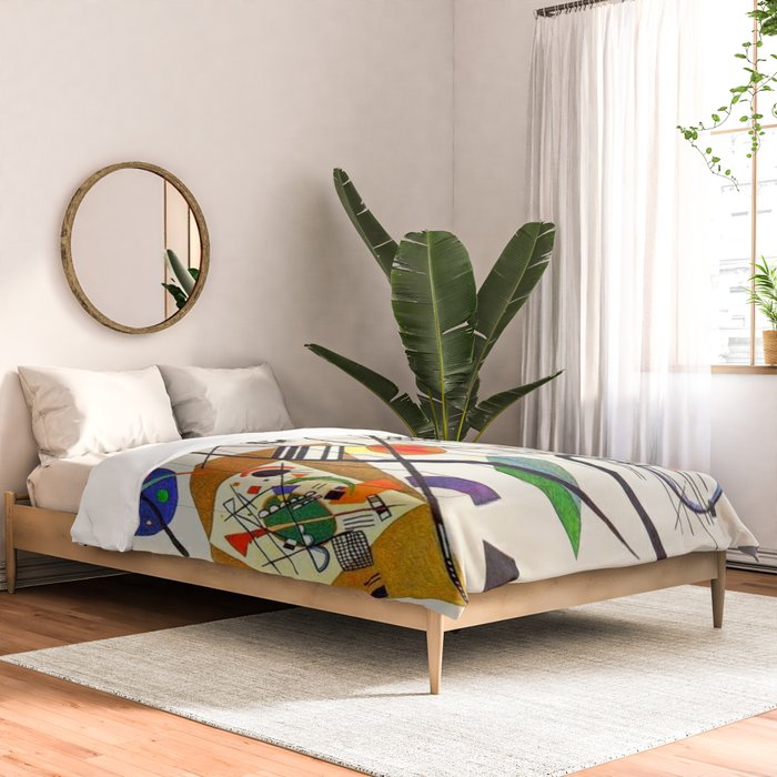 Wassily Kandinsky Transverse Line, No, 01. Comforter Gallery Image 2