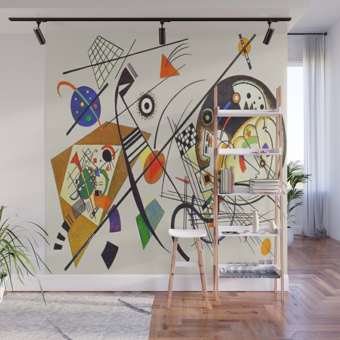 Wassily Kandinsky Transverse Line, No, 01. Wall Mural Gallery Image 1