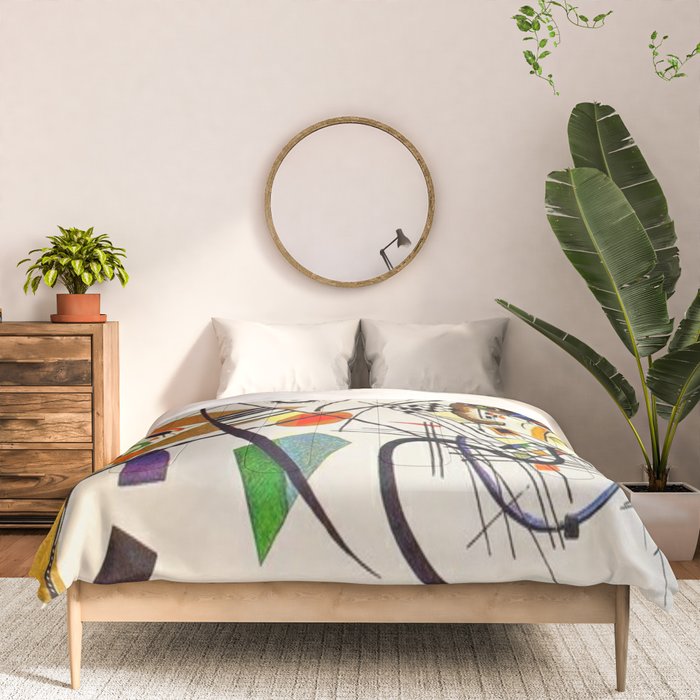 Wassily Kandinsky Transverse Line, No, 01. Comforter Gallery Image 3