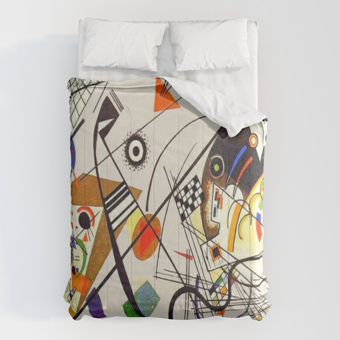 Wassily Kandinsky Transverse Line, No, 01. Comforter Gallery Image 6