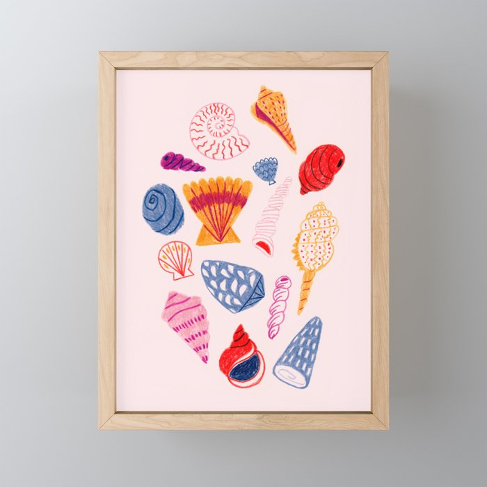 Tropical Seashells Mini Art Print Gallery Image 1