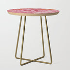 Toile de Jouy - pink and orange Side Table Gallery Image 1