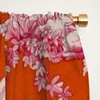 Toile de Jouy - pink and orange Window Curtain Gallery Image 2