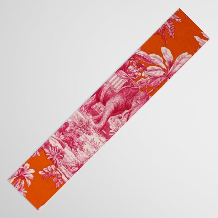 Toile de Jouy - pink and orange Table Runner Gallery Image 3