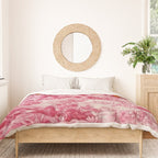Toile de Jouy - pink and orange Duvet Cover Gallery Image 3