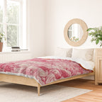 Toile de Jouy - pink and orange Duvet Cover Gallery Image 2
