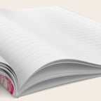 Toile de Jouy - pink and orange Notebook Gallery Image 2
