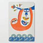 Mid Century Sloth Cutting Board Gallery Image 1