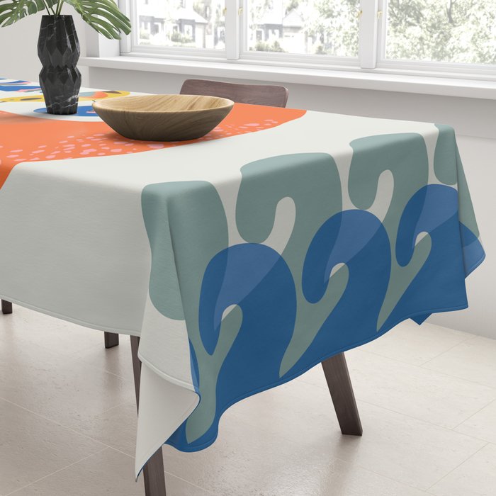 Mid Century Sloth Tablecloth Gallery Image 3