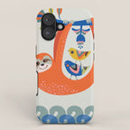 Mid Century Sloth iPhone Case Gallery Image 1